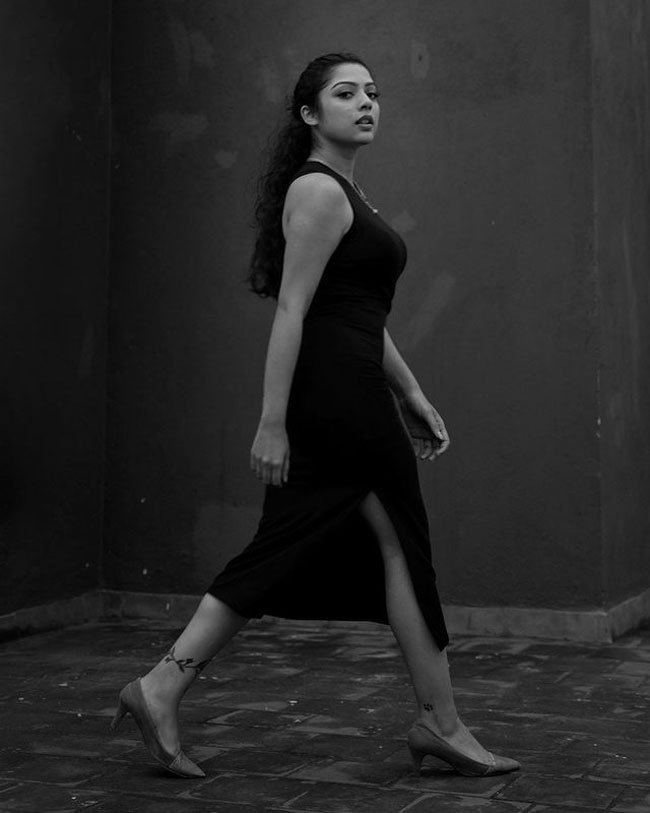 Adorable Pics Of Varsha Bollamma In Colorful Dress